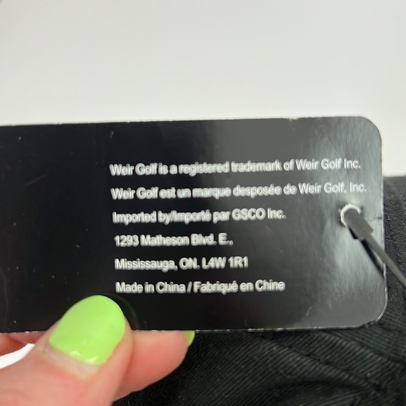 NWT Weir Golf adjustable cap/hat - Picture 6 of 8